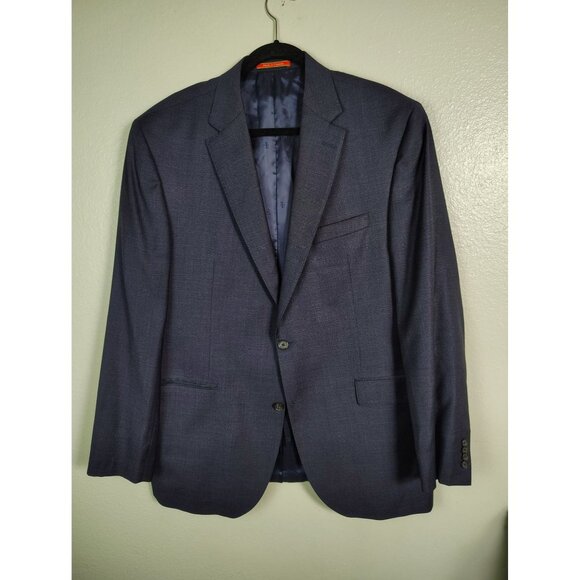 Loro Piana Crémieux Zelander Merino Wool Blazer Jacket Men 46L Blue Sports Coat - Picture 1 of 16